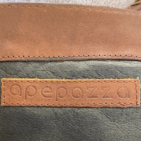 Apepazza Brown Leather Embroidered Knee High Boots Size 38.5 Regale SIZE 8 - Picture 8 of 10